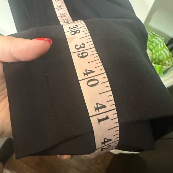 Pronto Uomo Men's Black Wool Flat Front Pockets Straight Leg Dress Pants Size 33 - Picture 10 of 10